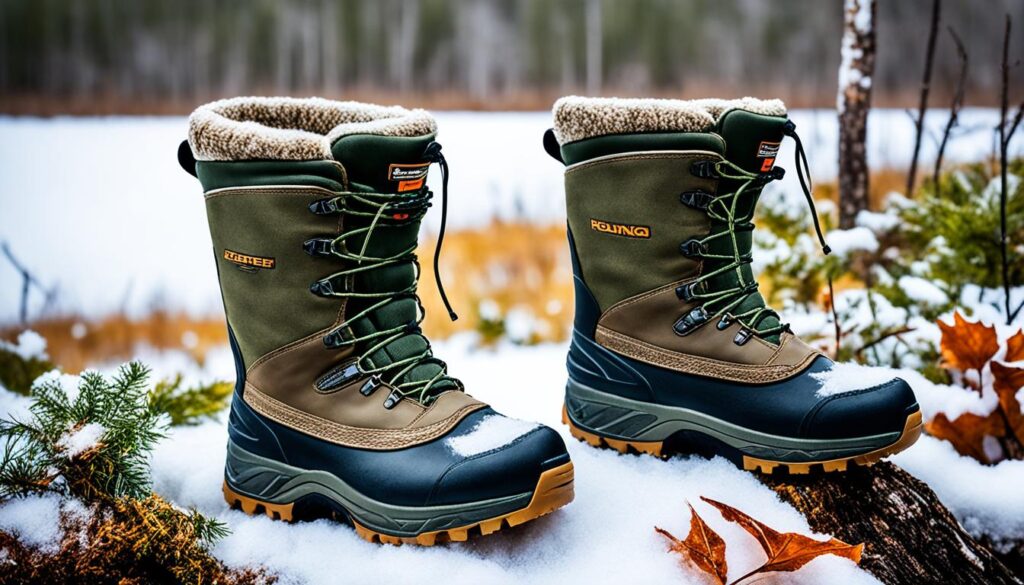 insulation in hunting boots in snow